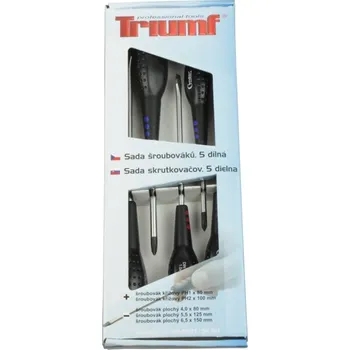 Šroubovák Triumf Sk šroubováky ploché PL4 - PL6,5, křížové PZ1 - PZ2, sada 5 dílů - 100-00521-1