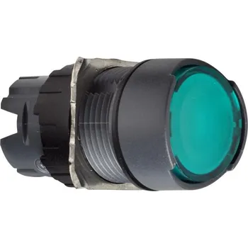 vypínač SCHN ZB6AW3 Ovládací hlavice stiskací prosvětlená, lícující s návrat. - zelená