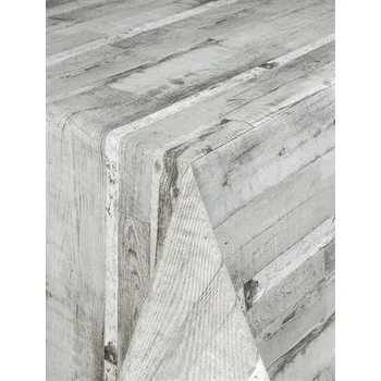 ubrus Ubrus PVC návin 20 m x 140 cm dřevěné desky šedé 7742220