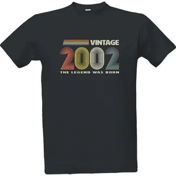 Pánská móda Tričko s potiskem Vintage 2002, the legend was born pánské