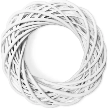 Floristika Kruh proutí 25cm/7cm bílá