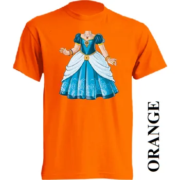 detske-levne-bavlnene-tricko-potisk-princezna Barva: Orange - oranžová, velikost: 116