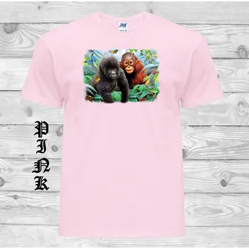 detske-levne-bavlnene-tricko-potisk-opice Barva: Pink - růžová, velikost: 92