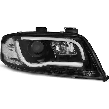 Přední světlomet TUNING-TEC Přední světla Audi A6 01-04 - černé LED TUBE LIGHTS