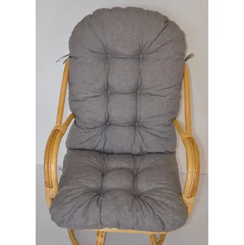 Podsedák Axin Trading s.r.o. Polstr na křeslo Havai látka šedý melír