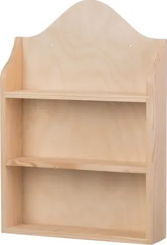 Kuchyňská skříňka ČistéDřevo Dřevěná polička na kořenky II 26 x 6 cm borovice