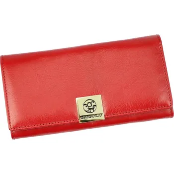 Peněženka Červená kožená peněženka Gregorio GS-106