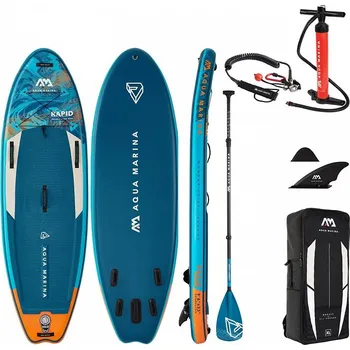 Paddleboard Paddleboard AQUA MARINA RAPID 9’6″ - nafukovací paddleboard na řeku - varianta: sada s pádlem