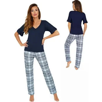 Dámské pyžamo DONNA Dámské pyžamo Donna LORETTA tmavě modrá - S/36