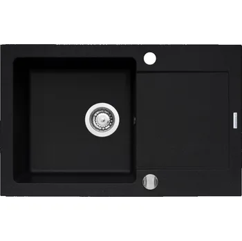 Granitový dřez Granitový dřez Pyramis MIDO (79x50) 1B 1D černá matná