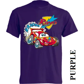 Chlapecké tričko detske-levne-bavlnene-tricko-potisk-auto Barva: Purple - purpurová, velikost: 128