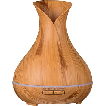 Aroma difuzér Aroma difuzér s efektem skládaného dřeva s LED barevnými světly a USB - slza,