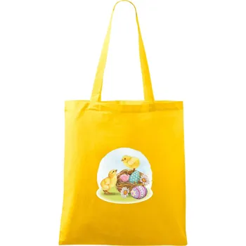 Velikonoční kuřátka - Taška bavlněná - 42 x 38 cm ( Žlutá )