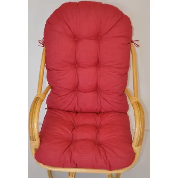 Podsedák Axin Trading s.r.o. Polstr na křeslo Havai látka vínový melír