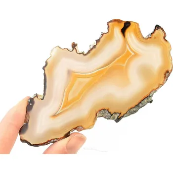 Přírodní kámen Achátový přírodní plátek (54g) Brazílie