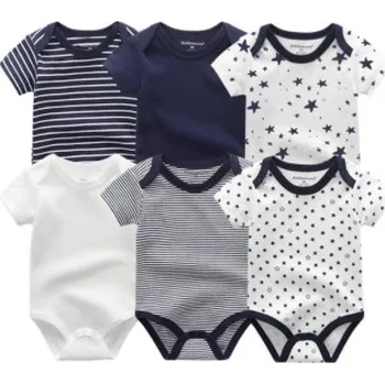 6 ks kojenecké body s krátkým rukávem - chlapecké mix Věk: 6M, Set: Set 8