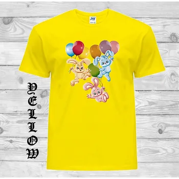 detske-levne-bavlnene-tricko-potisk-kralicci-balonky Barva: Yellow - žlutá, velikost: 116