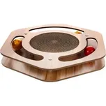 Flamingo interaktivní hračka pro kočku-šestiúhelník s catnipem a míčky 35 x 31,5 x 4,5 cm