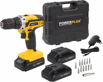 Vrtačka POWERPLUS POWX00501 3x 1,3 Ah + nabíječka + kufr