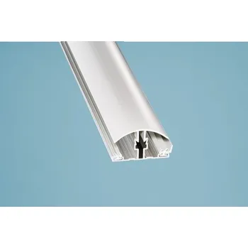 Stavebniny Gutta Guttaprofil Alu/Pvc 10+16mm, spojovací 3500 mm stříbrná / bílá