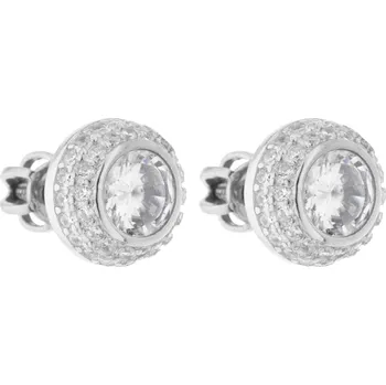Náušnice Bealio BEALIO Stříbrné náušnice KULATÉ šroubek 03-08354-0167