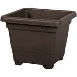 Květináč čtyřhranný Quadrato - hnědý velikost květináče: 38x38x30cm