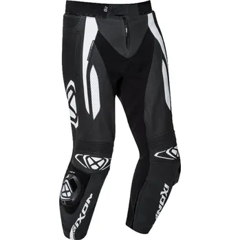 Moto kalhoty VORTEX PANT 2 - 1015 pánské černobílé kožené moto kalhoty IXON - 4XL