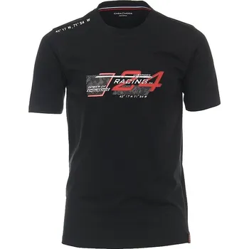 Pánské tričko Pánské tričko Casa Moda RACING COLLECTION 3XL - 6XL krátký rukáv černá Casa Moda - 6XL