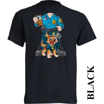 detske-levne-bavlnene-tricko-potisk-policista Barva: Black -černá, velikost: 104