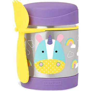 Termoska Skip Hop Zoo Termoska na jídlo s vidličkou 325 ml nerez