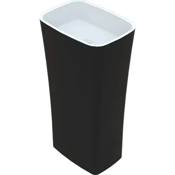 Umyvadlo Vayer Volans High Black 45 volně stojící umyvadlo, litý mramor