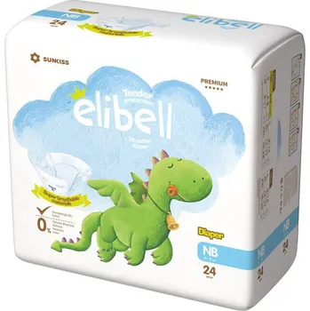 jednorázová plena Sunkiss Elibell New Born 2-5 kg 24 ks