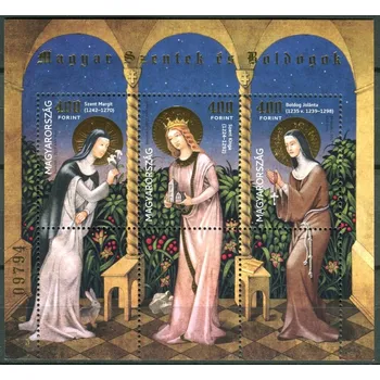 Poštovní známka (2017) MiNr. 5918 - 5920 ** - Maďarsko - BLOCK 405 - Maďarští svatí (V)