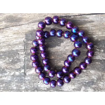 Materiál na výrobu šperku voskové perly 8 mm fialové