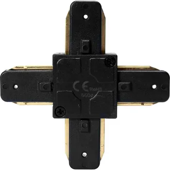 LED panel DomenoLED křížová spojka/konektor černá