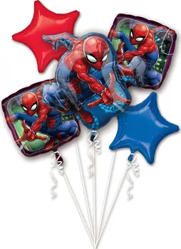 Balónek Amscan Sada foliových balonků Spiderman 5 ks
