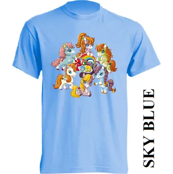 detske-levne-bavlnene-tricko-potisk-ponici Barva: Sky blue - nebesky modrá, velikost: 98