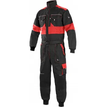 Pracovní kombinéza Kombinéza pánská montérková CXS-LUXY ROBERT, černo-červená, vel. 50, CANIS