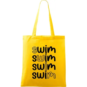 Swim nápis - Taška bavlněná - 42 x 38 cm ( Žlutá )