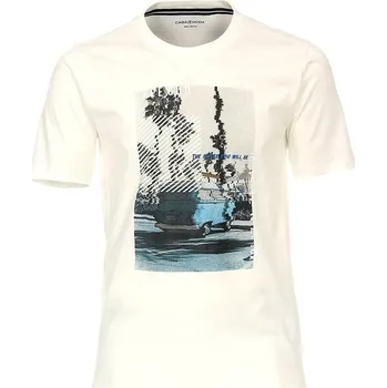Pánské tričko Pánské tričko Casa Moda 4XL - 6XL s potiskem VOLKSWAGEN krátký rukáv bílá Casa Moda - 4XL