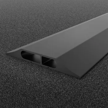 kabelová chránička Černý plastový kabelový most - 300 x 10,8 x 1,4 cm