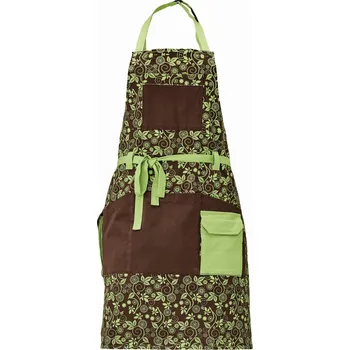 Pracovní zástěra ČERVA Yowie zástěra hnědá/zelená uni