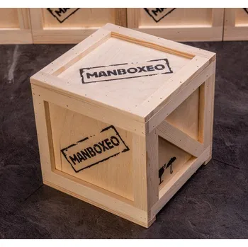 Dárkový potravinový koš Manboxeo Bedna s páčidlem