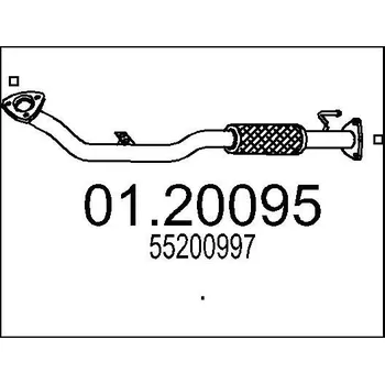 Výfuková trubka Výfuková trubka MTS 01.20095
