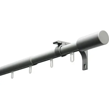 Záclonová tyč Paros stříbrná 100-190 cm