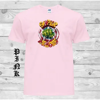 Chlapecké tričko detske-levne-bavlnene-tricko-potisk-Superheroes Barva: Pink - růžová, velikost: 152