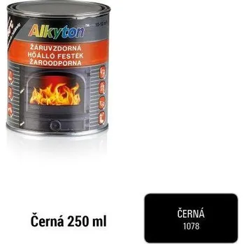 barva na kov RUST-OLEUM ALKYTON žáruvzdorná černá 250ml