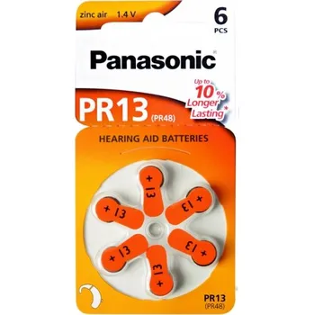 Článková baterie Baterie do naslouchátka PR - 13L(48)/6LB Panasonic