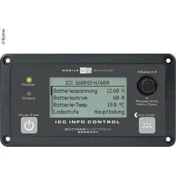 Napájecí kabel Buttner Elektronik Ovládací panel pro měniče ICC