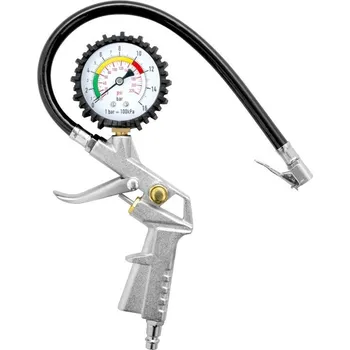 Genborx Pistolový pneuhustič s tlakoměrem TG03